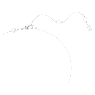 Hyperbola 鏈墜, 混合式切割, 扭曲, 白色, 鍍白金色 - Swarovski, 5689723