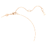 Hyperbola pendant, Mixed cuts, Twist, White, Rose gold-tone plated - Swarovski, 5689788