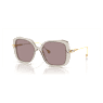 แว่นกันแดด, ขนาดใหญ่ ทรงเหลี่ยม, SK6011, ม่วงอมแดง - Swarovski, 5689798