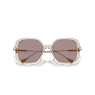 แว่นกันแดด, ขนาดใหญ่ ทรงเหลี่ยม, SK6011, ม่วงอมแดง - Swarovski, 5689798