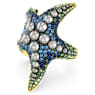 Idyllia 커프, 크리스털 펄, 불가사리, 멀티컬러, 골드 톤 플래팅 - Swarovski, 5689914