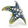 Idyllia 闊手鐲, 水晶珍珠, 海星, 漸層色, 鍍金色色調 - Swarovski, 5689914