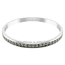 Connexus 뱅글, 라운드 컷, `Love is around`, 블랙, 로듐 플래팅 - Swarovski, 5690018