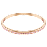Connexus bangle, Round cut, `Love is around`, Pink, Rose gold-tone plated - Swarovski, 5690021