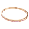 Connexus bangle, Round cut, `Love is around`, Pink, Rose gold-tone plated - Swarovski, 5690021