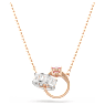 Connexus pendant, Mixed cuts, Heart, White, Mixed metal finish - Swarovski, 5690036