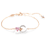 Connexus ブレスレット, ミックスカット, ハート, ピンク, ミックスメタル仕上げ - Swarovski, 5690038