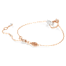 Connexus ブレスレット, ミックスカット, ハート, ピンク, ミックスメタル仕上げ - Swarovski, 5690038