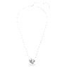 Connexus pendant, Mixed cuts, `Love is around`, Gray, Rhodium plated - Swarovski, 5690040