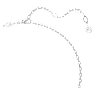 Connexus pendant, Mixed cuts, `Love is around`, Gray, Rhodium plated - Swarovski, 5690040