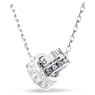 Connexus pendant, Mixed cuts, `Love is around`, Gray, Rhodium plated - Swarovski, 5690040