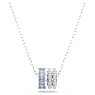 Connexus pendant, Mixed cuts, `Love is around`, Blue, Rhodium plated - Swarovski, 5690042