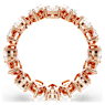 Matrix Vittore ring, Pear cut, White, Rose gold-tone finish - Swarovski, 5690090