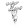 Galaxy open ring, Lab-grown diamonds 1.25 ct tw, Mixed shapes, 18K white gold - Swarovski, 5690404