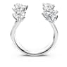 Galaxy open ring, Lab-grown diamonds 1.25 ct tw, Mixed shapes, 18K white gold - Swarovski, 5690408