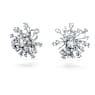 Galaxy stud earrings, Lab-grown diamonds 5.5 ct tw, Mixed shapes, 18K white gold - Swarovski, 5690409