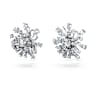 Galaxy stud earrings, Lab-grown diamonds 5.5 ct tw, Mixed shapes, 18K white gold - Swarovski, 5690409