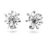 Galaxy stud earrings, Lab-grown diamonds 5.5 ct tw, Mixed shapes, 18K white gold - Swarovski, 5690409