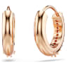 Anneaux d'oreilles Matrix, Taille ronde, Blanches, Placage de ton or rosé - Swarovski, 5690669