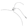 Matrix bracelet, Gradient of round cuts, White, Rhodium plated - Swarovski, 5690677