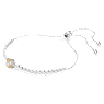 Matrix Tennis Armband, Verschiedene Schliffe, Gelb, Rhodiniert - Swarovski, 5690694