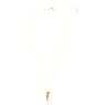 Idyllia pendant, Crystal pearls, Seahorse, White, Gold-tone plated - Swarovski, 5690874