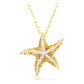 Pendentif Idyllia, Crystal pearls, Étoile de mer, Ton doré, Placage de ton or - Swarovski, 5691035