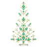 Gema Holiday Tree, Green - Swarovski, 5691040