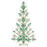 Gema Holiday Tree, Green - Swarovski, 5691040