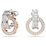 Connexus 드롭 이어링, 믹스 컷, `Love is around`, 스몰, 화이트, 믹스 메탈 피니시 - Swarovski, 5691177