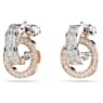 Connexus 드롭 이어링, 믹스 컷, `Love is around`, 스몰, 화이트, 믹스 메탈 피니시 - Swarovski, 5691177