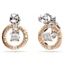 Connexus 드롭 이어링, 믹스 컷, `Love is around`, 스몰, 화이트, 믹스 메탈 피니시 - Swarovski, 5691177