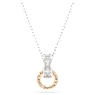 Connexus pendant, Mixed cuts, `Love is around`, White, Mixed metal finish - Swarovski, 5691179
