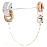Connexus ブローチ, ミックスカット, `Love is around`, ホワイト, ミックスメタル仕上げ - Swarovski, 5691180