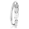 Hyperbola ring, Mixed cuts, White, Rhodium plated - Swarovski, 5691232