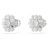 Idyllia Ohrstecker, Verschiedene Schliffe, Schneeflocke, Weiß, Rhodiniert - Swarovski, 5691483