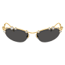 Sunglasses, Cat-eye shape, SKU001, Gray - Swarovski, 5691640