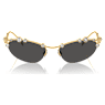 Sunglasses, Cat-eye shape, SKU001, Gray - Swarovski, 5691640