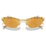 Sunglasses, Cat-eye shape, SKU001, Gold tone - Swarovski, 5691642