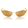 Sunglasses, Cat-eye shape, SKU001, Gold tone - Swarovski, 5691642