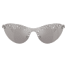 Sunglasses, Mask, Silver tone - Swarovski, 5691643