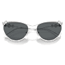 Sunglasses, Oval shape, SK7017, Silver tone - Swarovski, 5691646