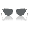 Sunglasses, Oval shape, SK7017, Silver tone - Swarovski, 5691646