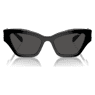 Sunglasses, Cat-eye shape, Black - Swarovski, 5691693