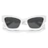 Sunglasses, Cat-eye shape, White - Swarovski, 5691696