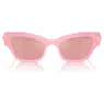 Sunglasses, Cat-eye shape, Pink - Swarovski, 5691697