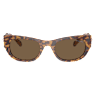 Sunglasses, Oval shape, SK6022, Brown - Swarovski, 5691701