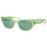 Sunglasses, Oval shape, SK6022, Green - Swarovski, 5691704
