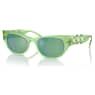 Sunglasses, Oval shape, SK6022, Green - Swarovski, 5691704