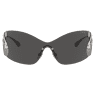 Gafas de sol, Mascarilla, Cisne, SK7020, Grises  - Swarovski, 5691705